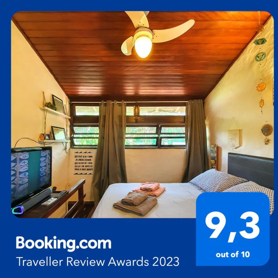 Appartement Chalé rústico e charmoso na praia para casal! à Ubatuba Extérieur photo